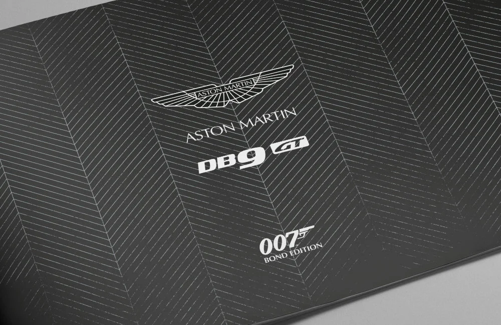 Showcasing the luxury car book design we worked on for Aston Martin